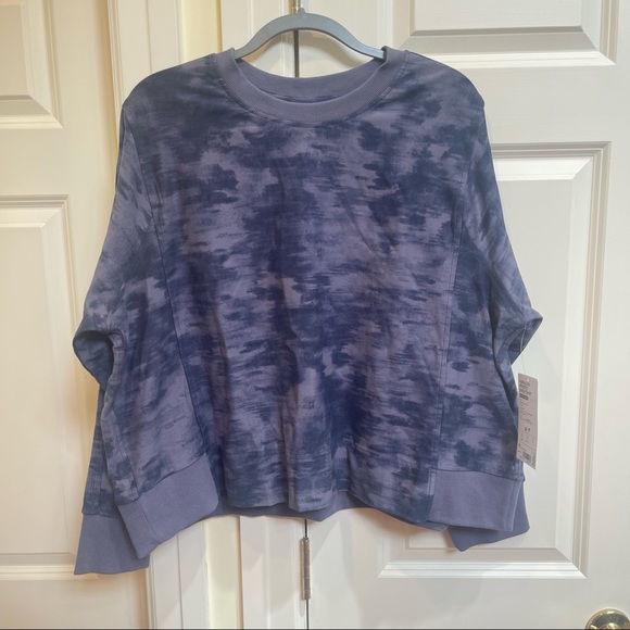 Athleta Blue Farallon Print Sweatshirt - Picture 3 of 8